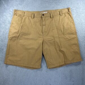 Carhartt‎ Shorts Mens 50 Brown Canvas Rugged Flex Relaxed Hickory Work Utility